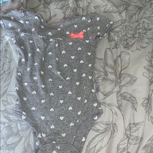 Grey and White Onesie